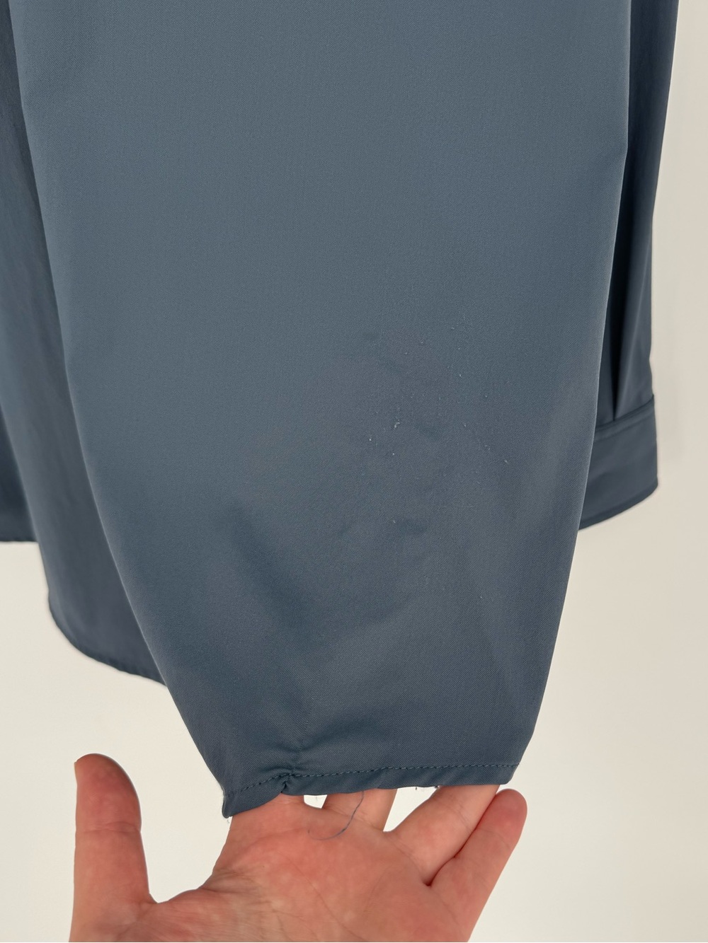 Poncho The Bigeye Long Sleeve Performance Shirt Slate Blue Large Regular Fit - Picture 9 of 9